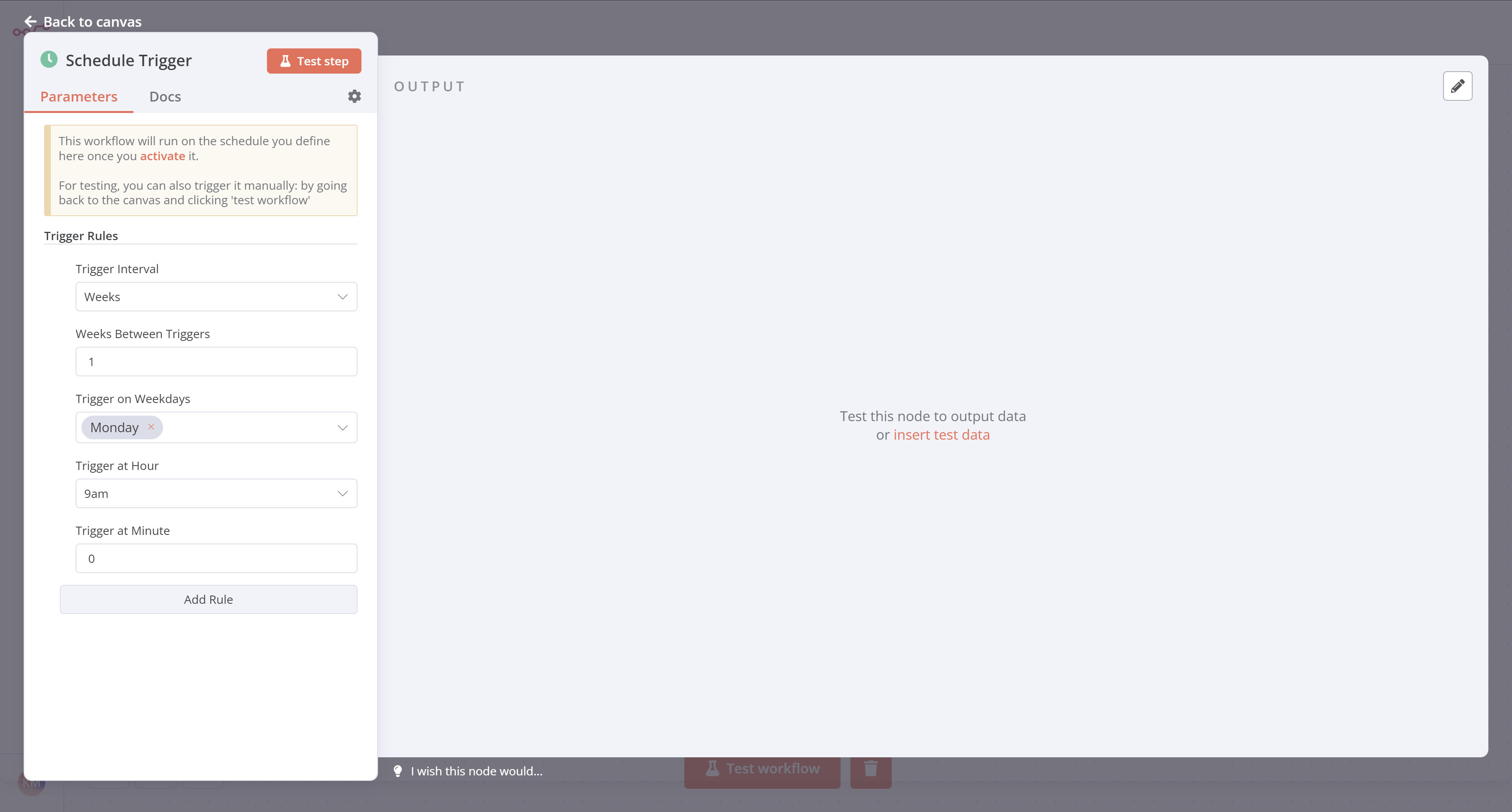 Schedule Trigger Node